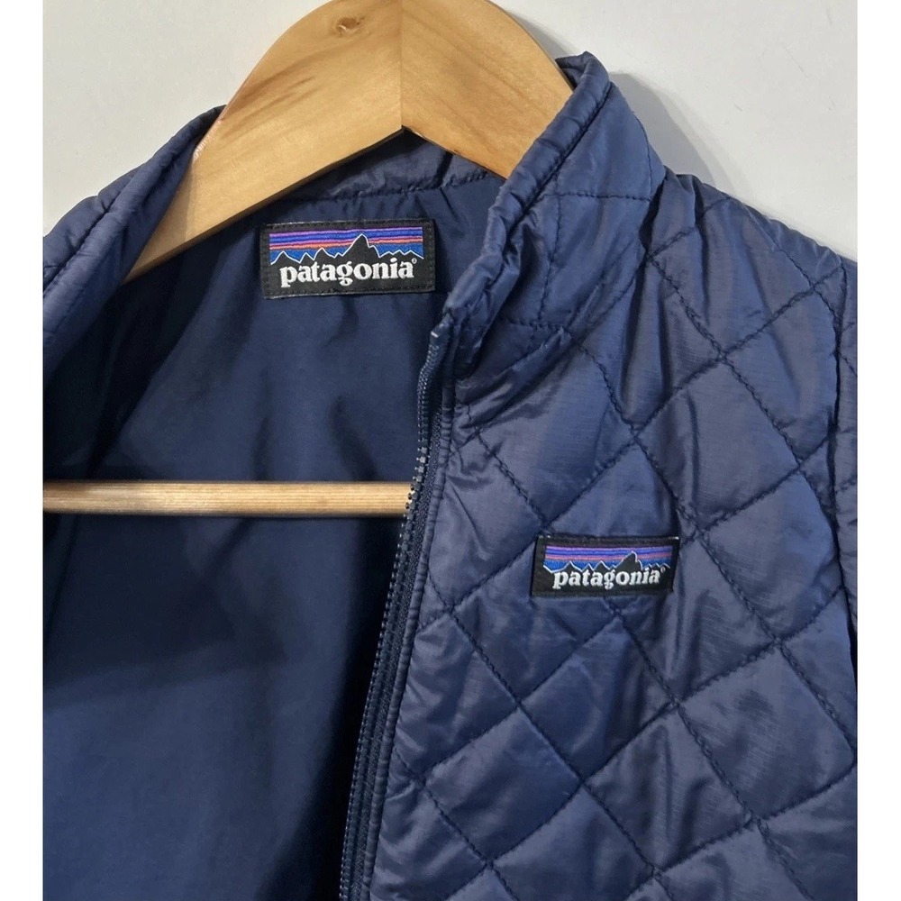 Boys Girls Patagonia Nano Puff Quilted Full Zip Jacket Sz 5 T 61363 Primaloft